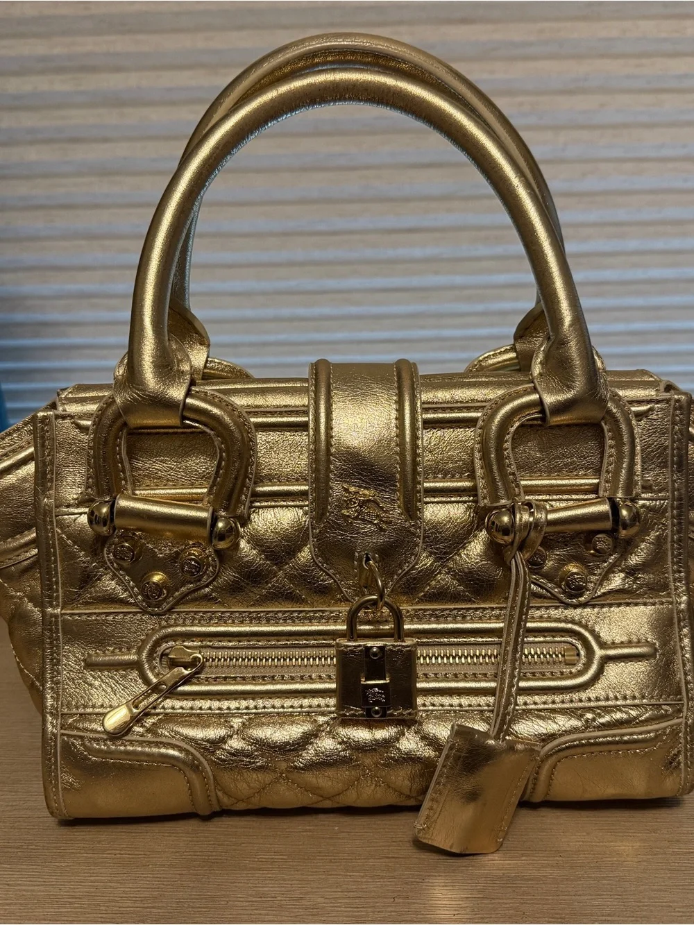 Authentic Burberry Manor Bag w Dustbag